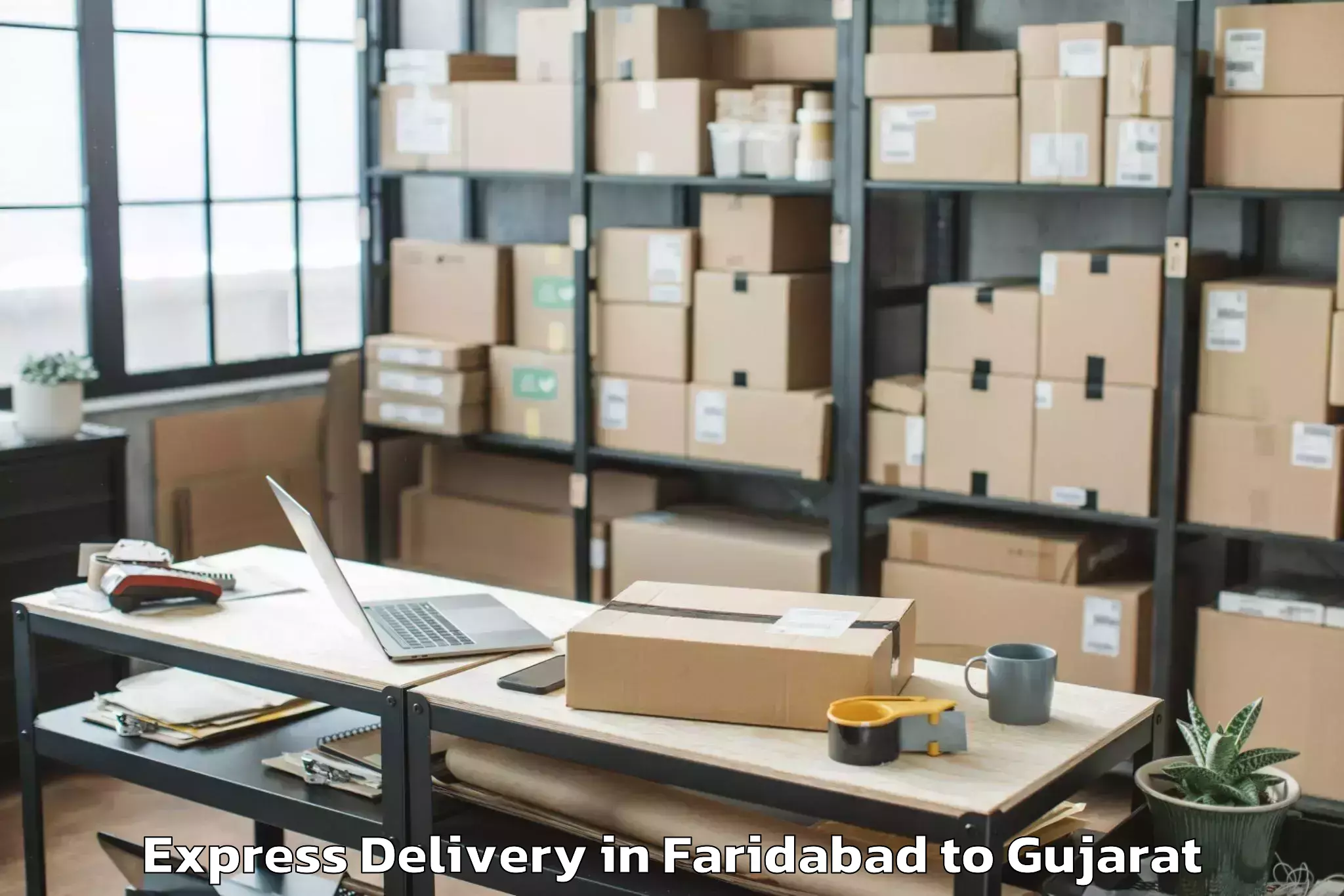 Hassle-Free Faridabad to Kadana Express Delivery